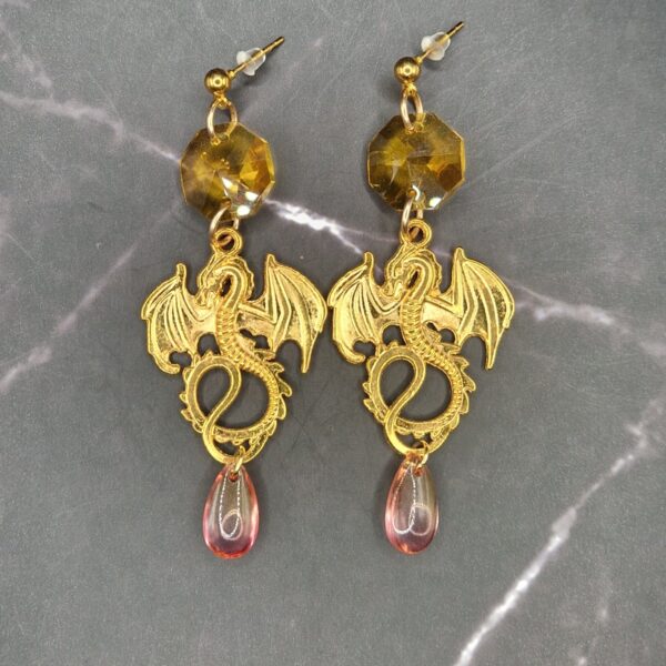 Drage - Guld, gul, pink