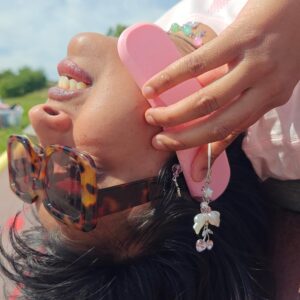 Cherry heart charm